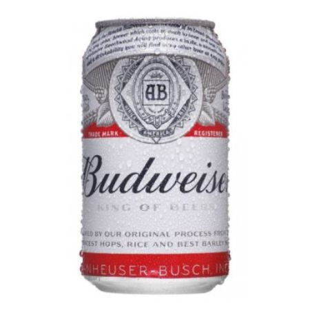 Cerveja Budweiser lata 350 ml